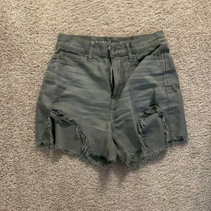 Sage American Eagle midi shorts